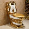 Luxurious Commode in Golden Color